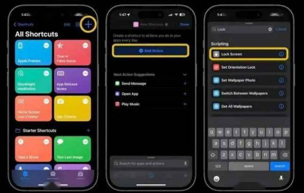 柯桥苹果14锁屏维修店分享iPhone14升级iOS16.4后如何创建锁屏快捷方式 