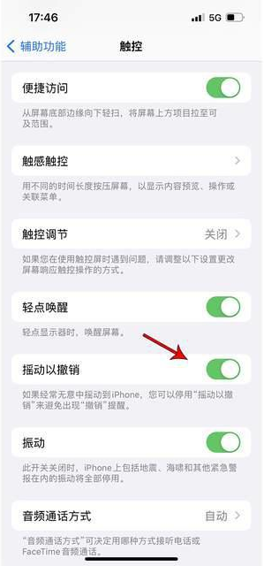 柯桥苹果手机维修分享iPhone手机如何设置摇一摇删除文字 